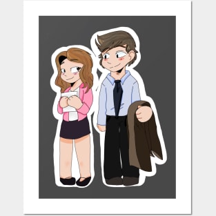 Pam & Jim from The Office Posters and Art